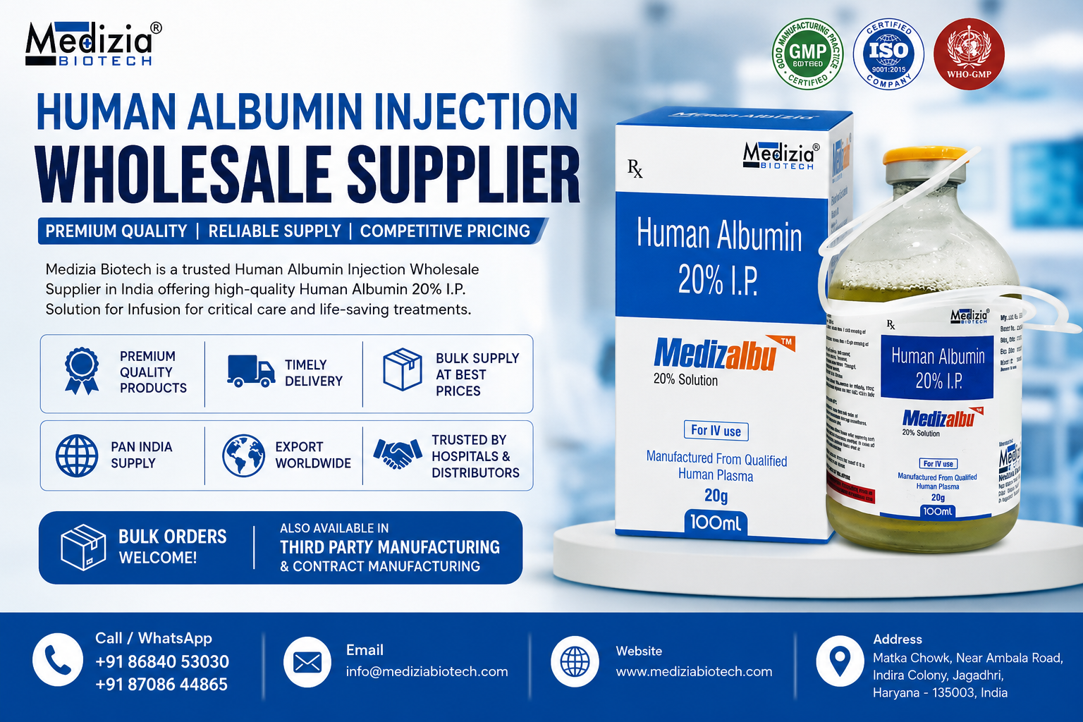 Human albumin injection 20%